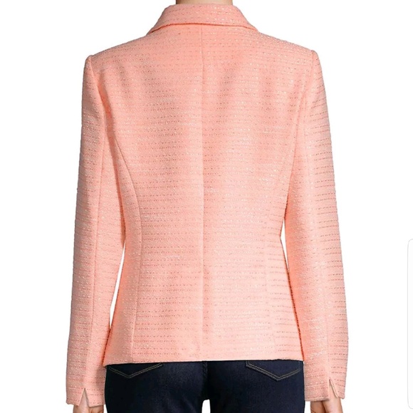 Calvin Klein Womans Textured Flyaway Jacket Sz 6 - Picture 3 of 8